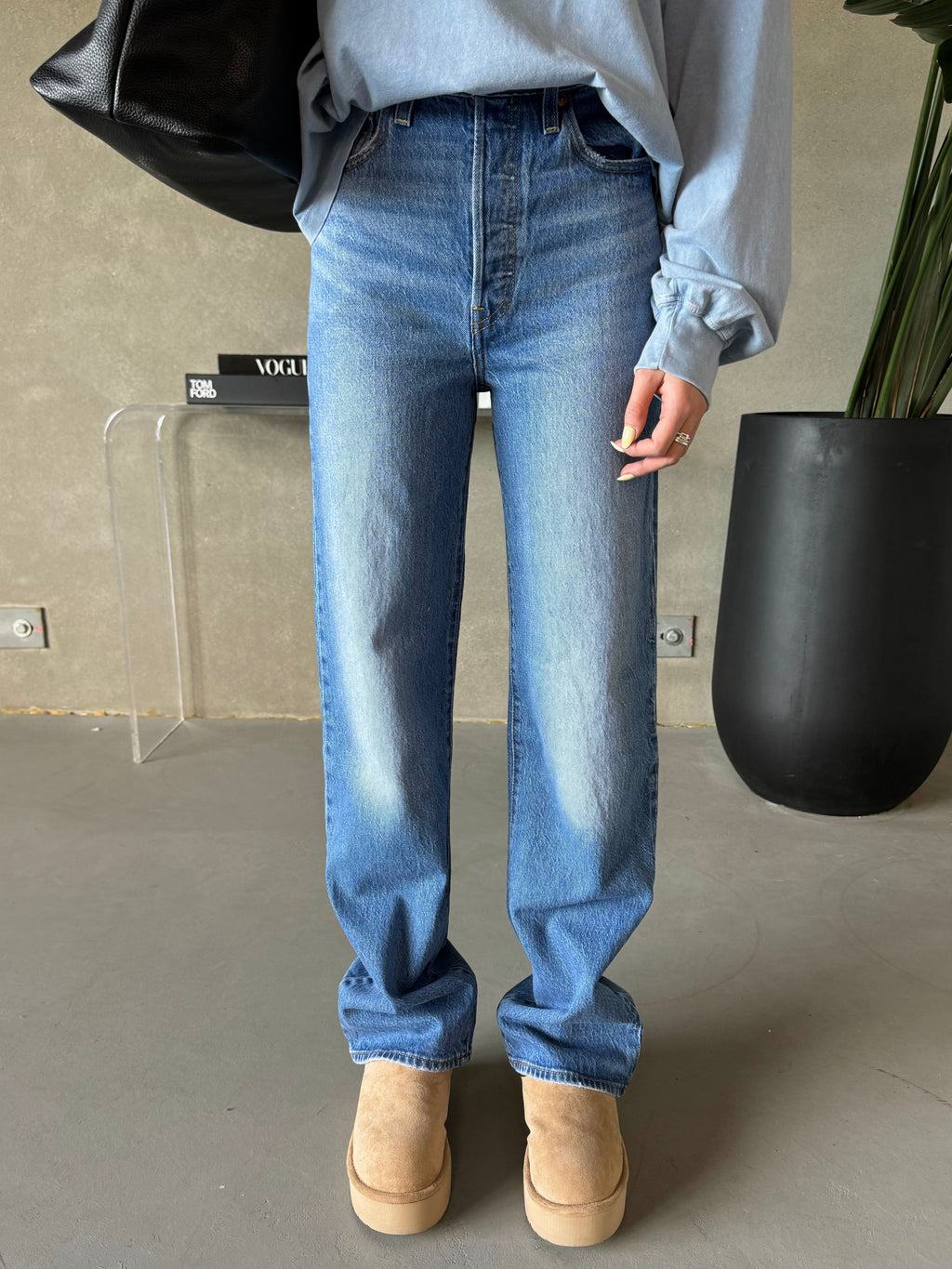 LEVI'S Ribcage Straight Leg Full Length Dance Around